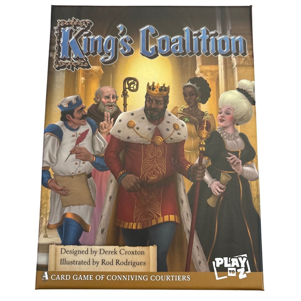 Kings Coalition Card Game Play to Z Strategy Medieval Courtier Game‎ New Sealed